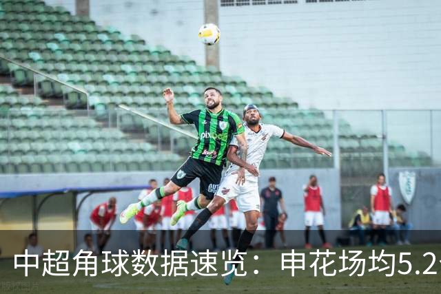 中超角球数据速览：申花场均5.2个，泰山约3.8个