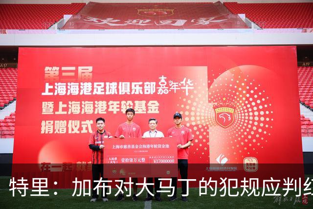 特里：加布对大马丁的犯规应判红牌，阿森纳精于“黑暗艺术